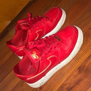 Red&Gold air force 1